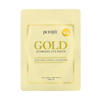 ПТФ Патчи для глаз гидрогелевые с золотом PETITFEE Gold Hydrogel Eye Patch 1 пара